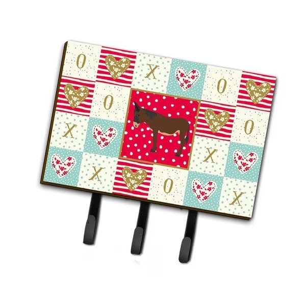 6 x 2 x 9 in. Zamorano-Leones Donkey Love Leash or Key Holder, Carolines Treasures, Mfr#: CK5280TH68